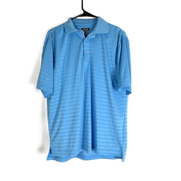 Snake Eyes Blue Striped Polo Shirt dry-18 S - Picture 1 of 5